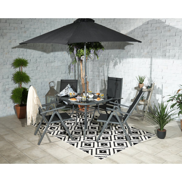 Royalcraft RIO 4 Seater dining Set including parasol & Reviews